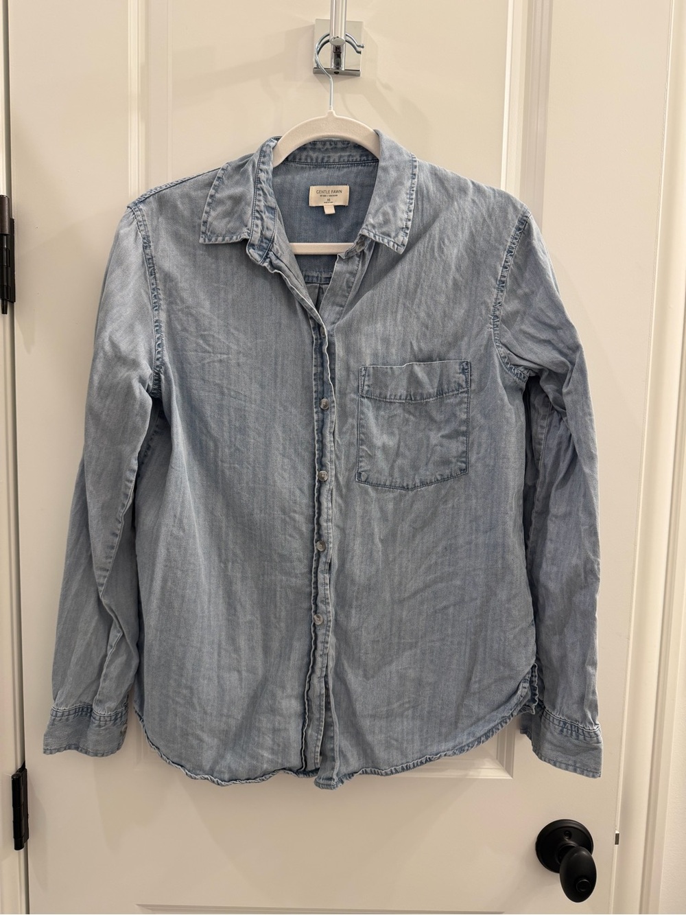 Gentle Fawn Light Blue Denim Button-Up Shirt